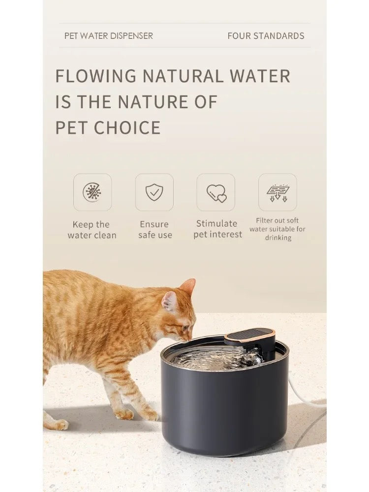 Automatic LED Pet Water Fountain Fresh Hydration for Cats and Dogs