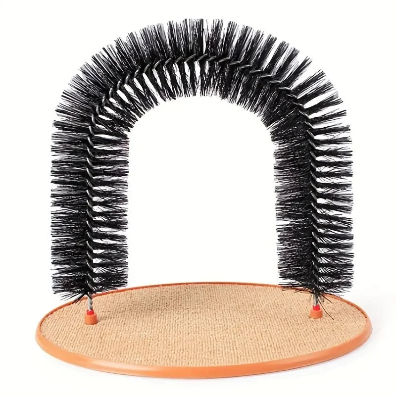 Self Grooming Cat Arch Massage Brush and Scratching Pad