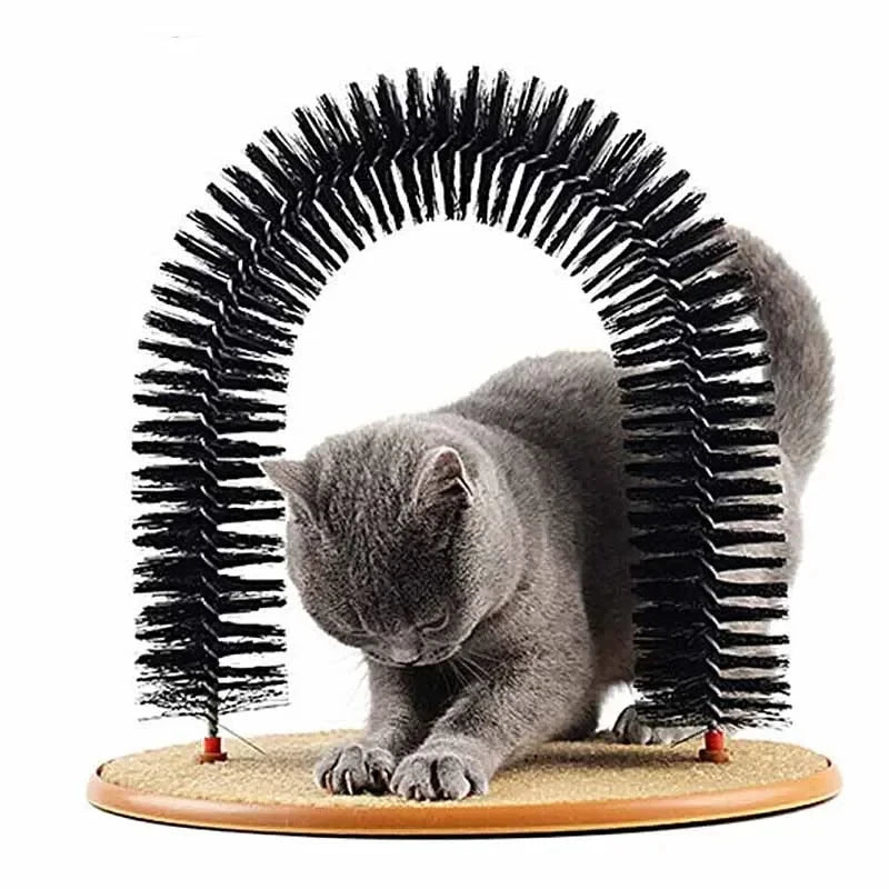 Self Grooming Cat Arch Massage Brush and Scratching Pad