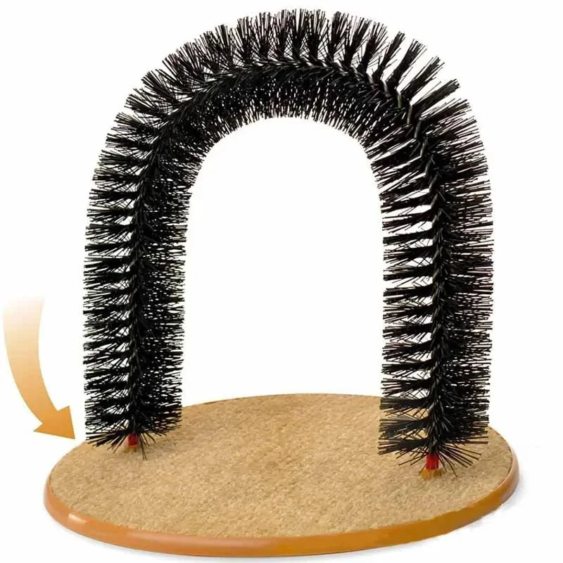 Self Grooming Cat Arch Massage Brush and Scratching Pad