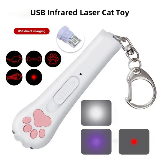 USB Rechargeable LED Laser Pointer Endless Fun for Cats