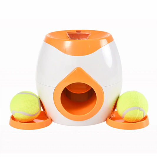 Dog Toys Pet Interactive Training Automatic Food Leakage Slow Feeder Small Medium Dogs Reward Ball Launcher Tennis Throwing Toy